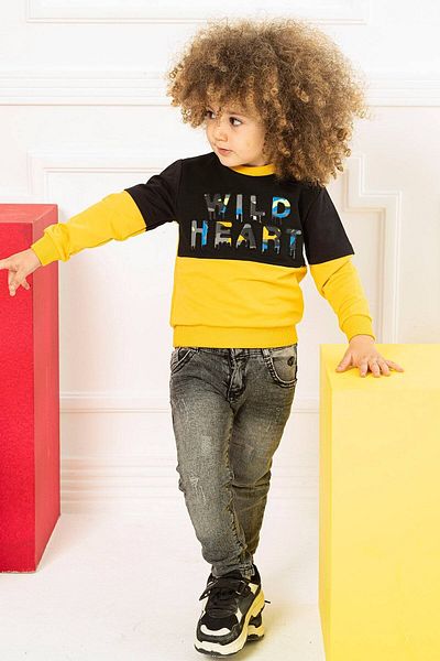 zepkids Sweatshirt mit Aufdruck „Wild Heart“ für Jungen