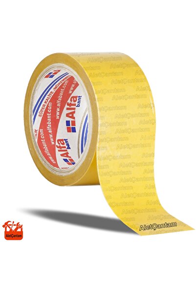 Alfa Bulmax Halı Bandı Çift Taraflı Şeffaf Film Bant 48mm X 20mt