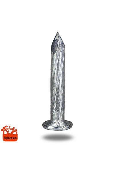 ALETÇANTAM Çelik Çivi Beton Çivisi Beyaz Galvaniz Kaplamalı (100'lü Paket) 3 Cm