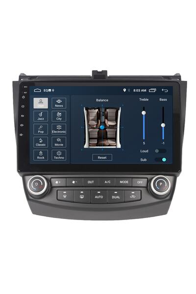 MYWAYY Honda Accord Android Carplay Navigasyon Multimedya Ekran Teyp 2gb Ram + 32gb Hdd