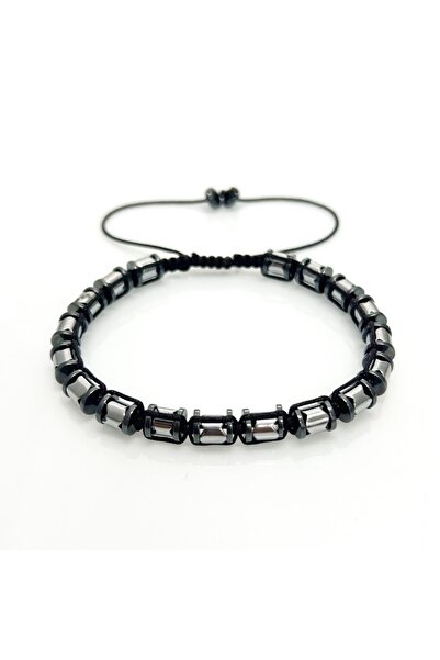 OSMANLI DEĞERLİ TAŞ Sertifikalı Hematit Doğaltaş Bileklik 6 Mm, B943
