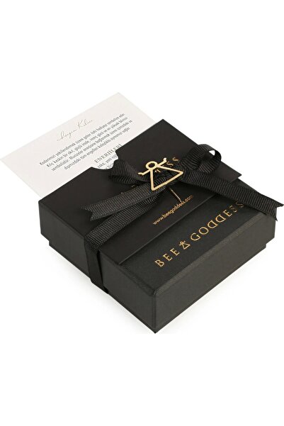 BEE GODDESS Harf E Smoky Topaz Pırlanta Altın Kolye