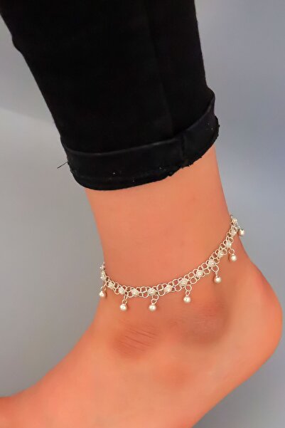 Midyat Nurtaş Gümüş Kişniş Seyrek Toplu Telkari 925 Ayar Kadın Gümüş Halhal 2...