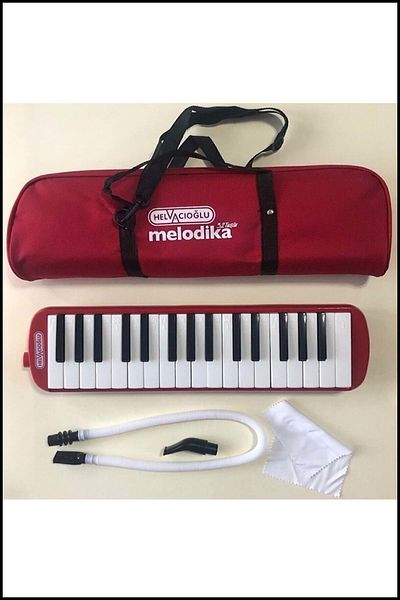 Helvacıoğlu Melodica 32 Keys (Red Color)