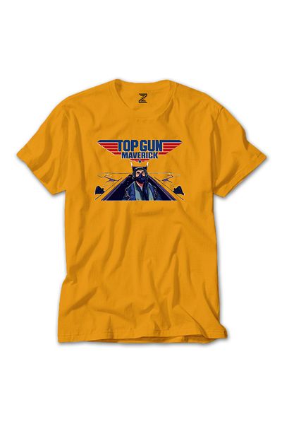 Z zepplin Κίτρινο T-shirt Top Gun Fly