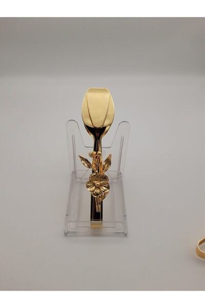 Mira züccaciye Japon Güllü Gold Şık Servis Sunum Takımı 3'lü Maşa Seti Paslanmaz Çelik