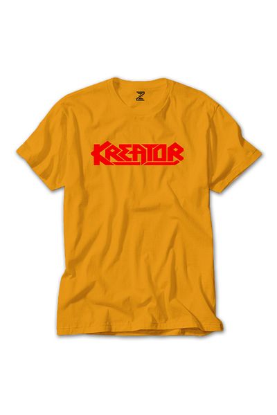 Z zepplin Κόκκινο κίτρινο T-shirt με λογότυπο Kreator