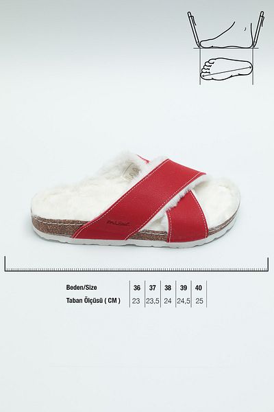 Paleng Gezer Cork Sole Winter Women's Slippers