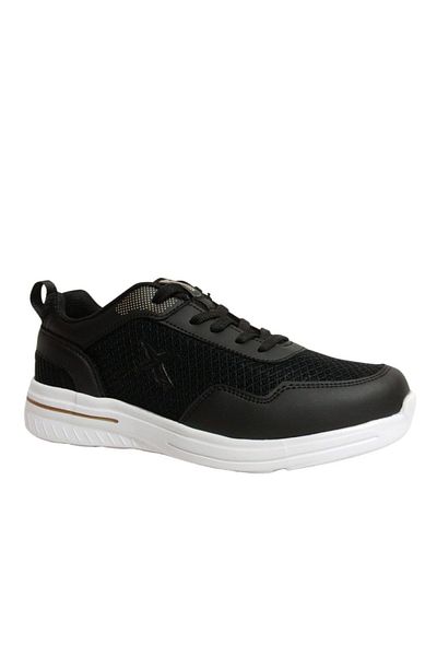 Kinetix Black Gold Sneakers Lace-Up Sports Shoes