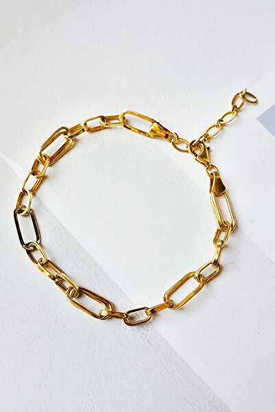 MorMajor Silver Iki Renkli Taşsiz Gümüş Halhal