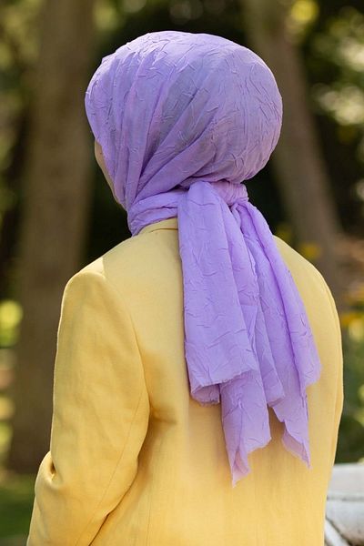 NUR İPEK Women's Bamboo Shawl Lilac