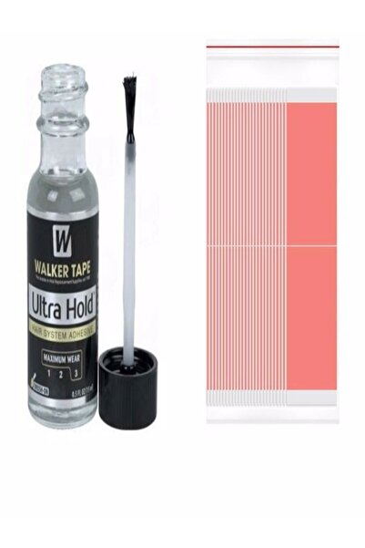 Walker Tape Ultra Hold Protez Saç Yapıştırıcısı 0,5 Fl Oz (15ml) + Sensi Tac ...