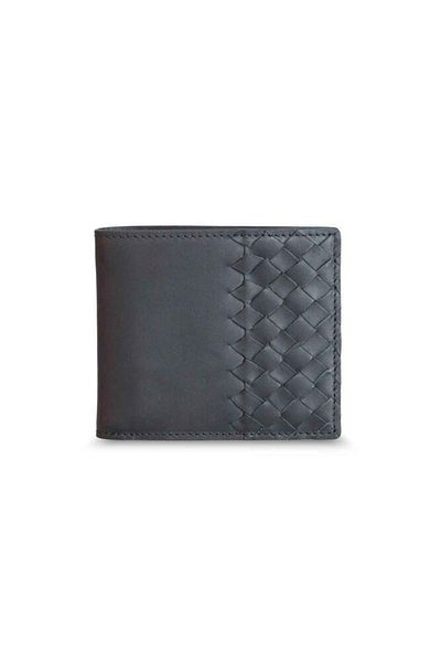 GUARD Findit Matte Black Matte Hand Knitted Leather Men's Wallet