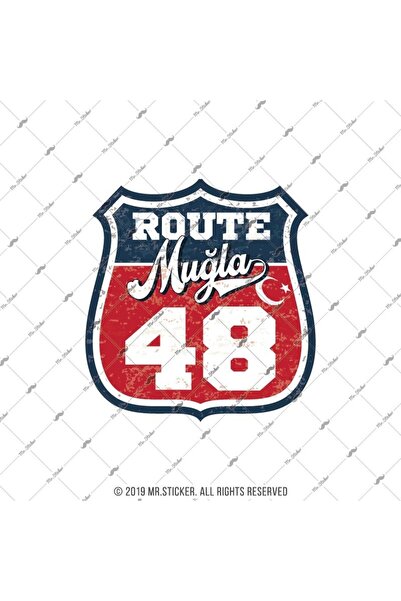 Bay Etiket Roup60 Route Muğla 48 Etiketi