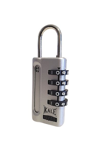 Kale Kilit قفل بكلمة مرور على شكل قلعة-kd00120200-رمادي (تشفير 4 خطوات، مع نافذة معلومات)