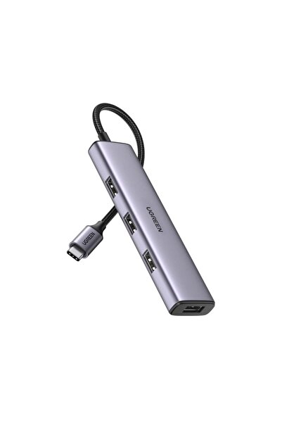 Ugreen Alüminyum Type-c To 4 Portlu Usb 3.0 Çoklayıcı Adaptör
