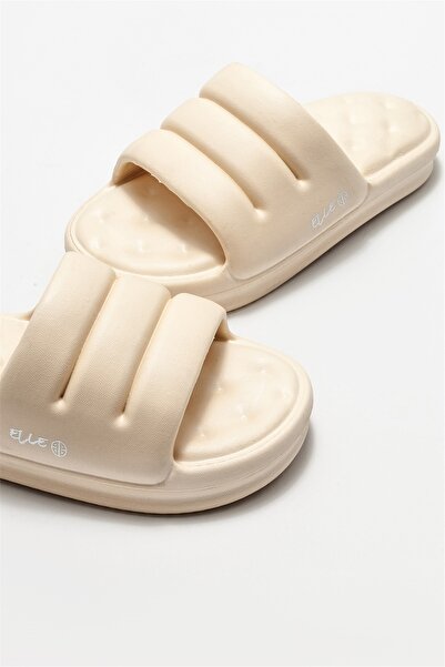 Elle Shoes Papuci plati de dama bej