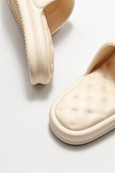 Elle Shoes Papuci plati de dama bej