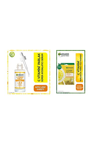 Garnier C Vitamini Parlak Süper Aydınlatıcı Serum 30 Ml + C Vitamini Kağıt Yü...