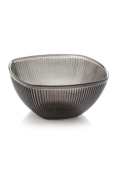 ultraform Smoked Large Borak Square Salad Bowl