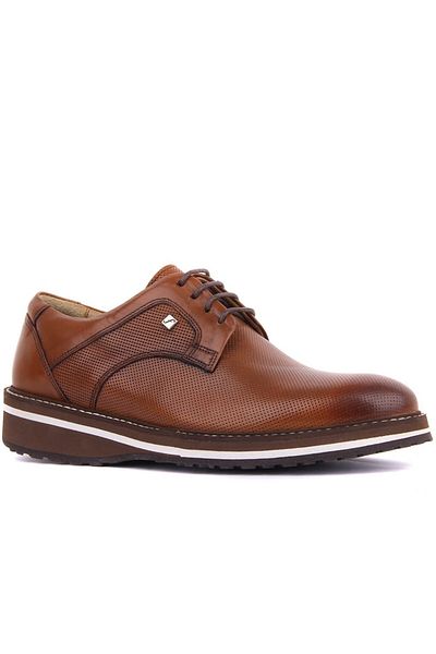 Fosco Lace-up Tan Leather Men's Casual Shoes 8071 45