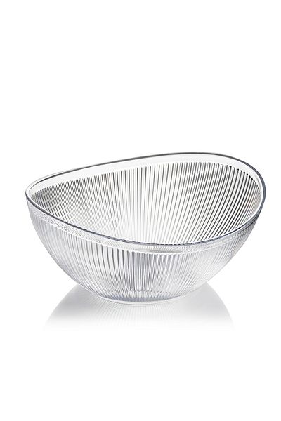 ultraform Medium Clear Borak Square Salad Bowl