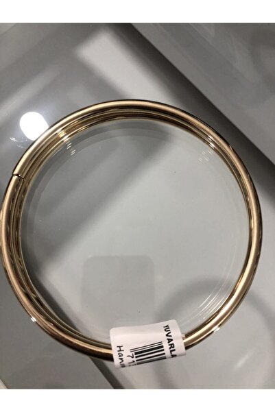 Hanımeli Tasarım Yuvarlak Altın Saplı Metal Çanta Sapı-