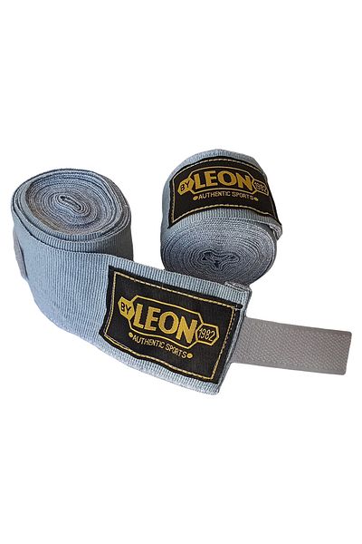 By Leon 1982 Leon Elastic Boxing, Kickboxing and Muay Thai Bandage 3.5 Meters Gray