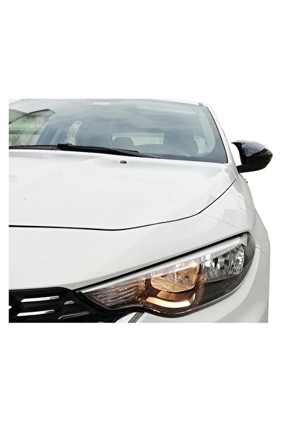 Oto Çizgi Fiat Egea Compatible Bat Mirror Cover Batman Piano Black Shiny Black