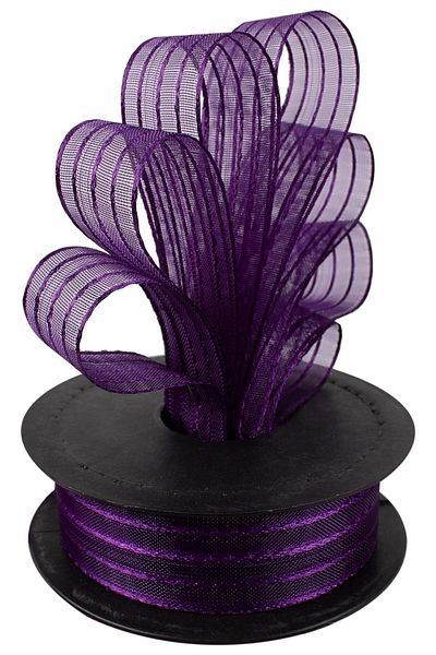 Evsay Chiffon Striped Ribbon 20 Mt 2.5 Cm