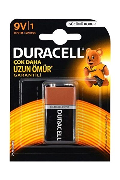 Duracell Alkalin 9v Pil (10 Adettir)