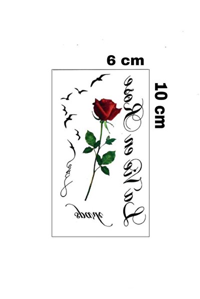 Mecit Tuhafiye Love Yazılı ve Gül Dövme