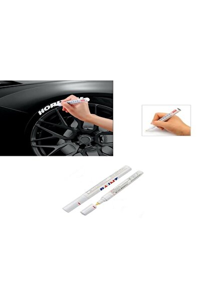 Genel Markalar Araç Lastik Yazı Kalemi - Araba Lastik Yazı Kalemi - Lastik Yazısı Boyama Kalem - Lastik Kalem Beyaz