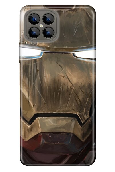 omix X600 Kılıf Silikon Tioserisi Desenli Resimli - Iron Man Mix