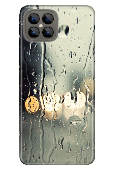 omix X600 Kılıf Silikon Tioserisi Desenli Resimli - Yağmurlu Bir Akşam