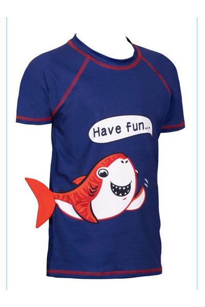 Kom Бански костюм Fish Boys с тениска