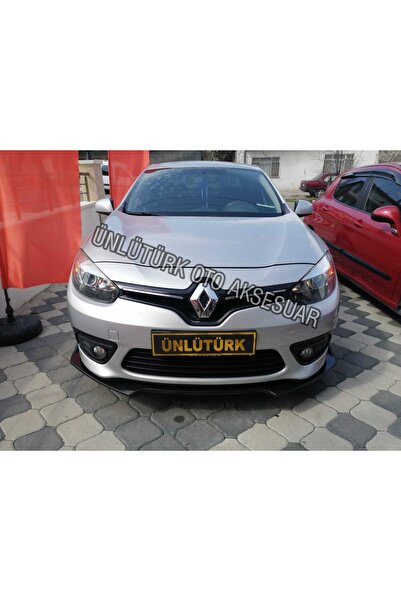 Oto Çizgi Renault Fluance 3 Parça Kanatlı Ön Lip Piano Black