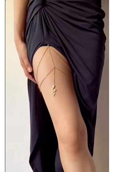 Maiden design Gold Color Snake End Leg Jewelry Accessory