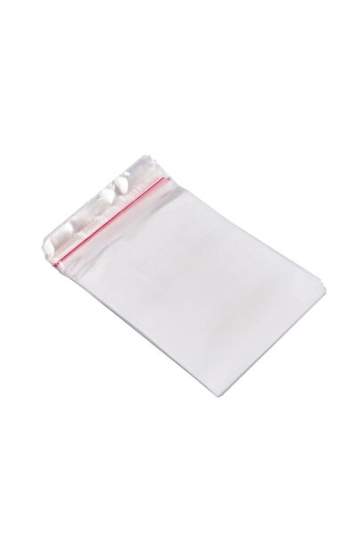 ZEYSAN Bantlı Şeffaf Poşet 15x25+5 Cm (100 Adet)