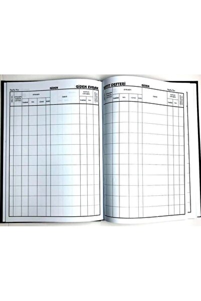 ÖZKAN Giden Evrak Kayıt Defteri 22x32 Cm 96 Yaprak Ciltli