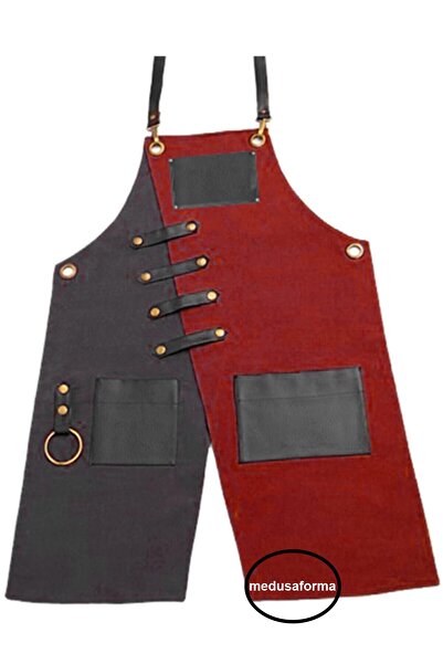 medusaforma مريلة مطبخ معلقة ماستر شيف مقهى مطعم الشيف النادل كوك تصفيف الشعر...