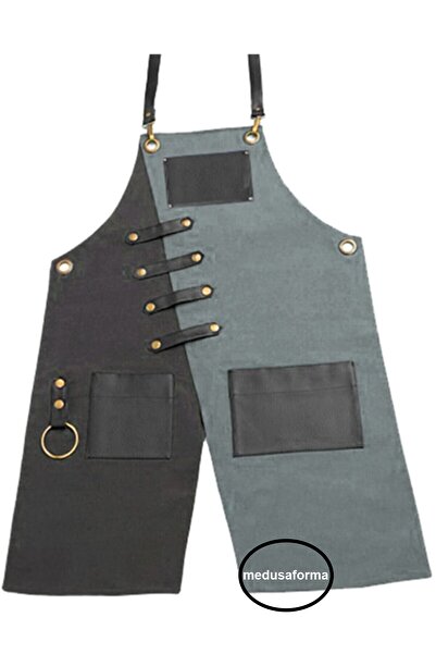 medusaforma مريلة مطبخ معلقة ماستر شيف مقهى مطعم الشيف النادل كوك تصفيف الشعر...