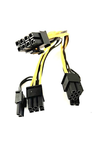 aogo Pcı-e 8 Pin Erkek - Çift 8 Pin (6+2) Erkek Modüler Güç Kaynağı Kablosu Ekran Kartı Için 8pin Y