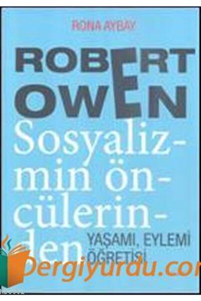 Alfa Yayınları Robert Owen Sosyalizmin Öncülerinden
