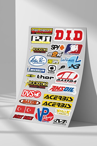 Sticker Market Araba, Motosiklet Sponsor Sticker Seti, Çıkartma Etiket