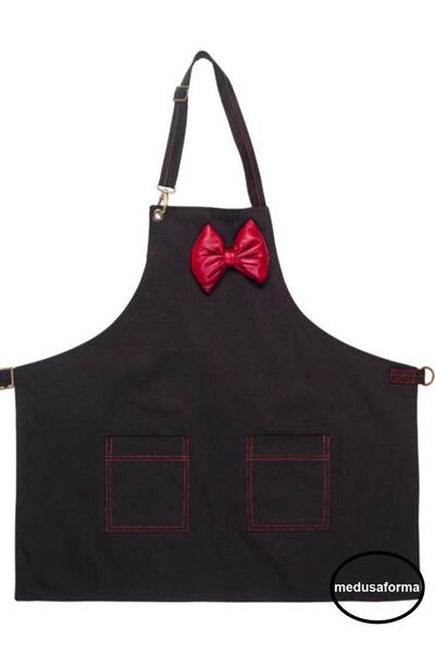 medusaforma مريلة مطبخ مع حزام ماستر شيف مقهى الشيف النادل كوك تصفيف الشعر ال...