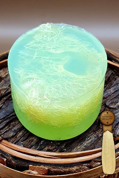 FANTASTİK SANAT ATÖLYESİ Decorative Gift Skin Friendly Pine Extract Pine Scented Natural Pumpkin Fiber Soap 110 gr