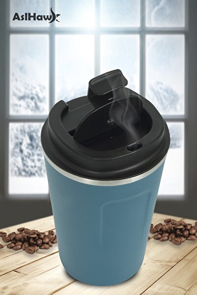ASELESME Kişiye Özel Isimli Baskılı Termos 304 Paslanmaz Çelik 380 Ml Çift Katmanlı Termos Mug