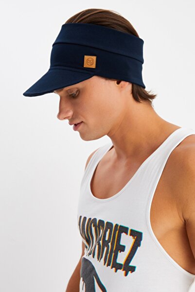 Butikgiz Чоловічий капелюх з бавовняної трикотажної тканини з УФ-захистом, візором та козирком, стиль теніс/гольф