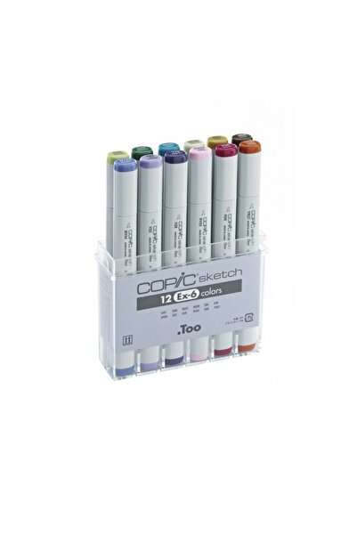 Copic Sketch Marker Set of 12 Ex-6